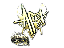 Buy CS2 sticker Sticker | apEX (Gold, Champion) | Paris 2023 skin