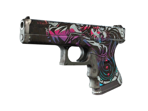 Buy CS2 pistol Glock-18 | Neo-Noir (Battle-Scarred) skin