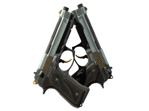 Buy CS2 pistol StatTrak™ Dual Berettas | Ventilators (Minimal Wear) skin