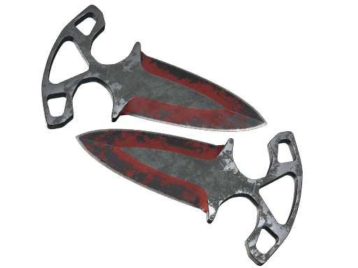 Buy CS2 knife ★ Shadow Daggers | Crimson Web (Battle-Scarred) skin