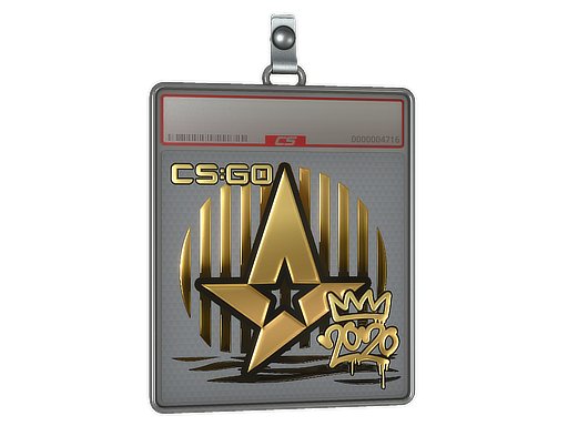 Buy CS2 charm Sticker Slab | Astralis (Gold) | 2020 RMR skin