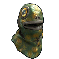 Buy Rust burlap headwrap Fish Head skin