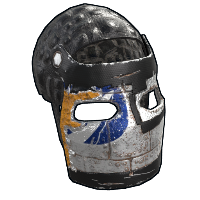 Buy Rust metal facemask Space Rocket Face Mask skin