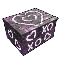 Buy Rust wooden box Neon Hearts Box skin