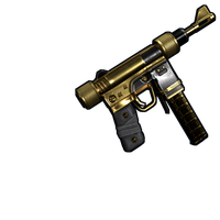 Buy Rust weapon Black Gold SMG skin