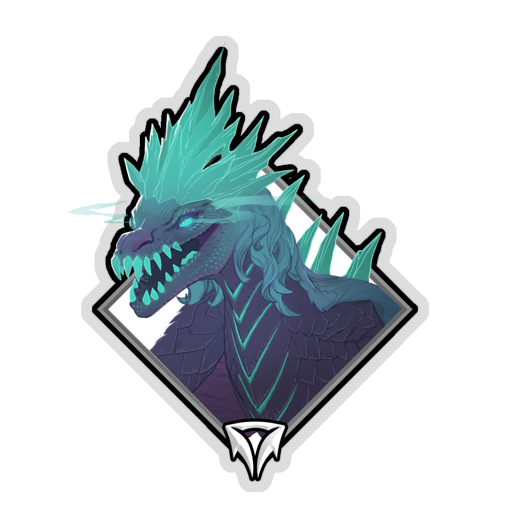 Buy Dota 2 sticker Glitter Crownfall Sticker - Winter Wyvern skin