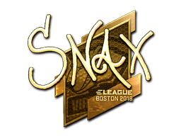 Buy CS2 sticker Sticker | Snax (Gold) | Boston 2018 skin