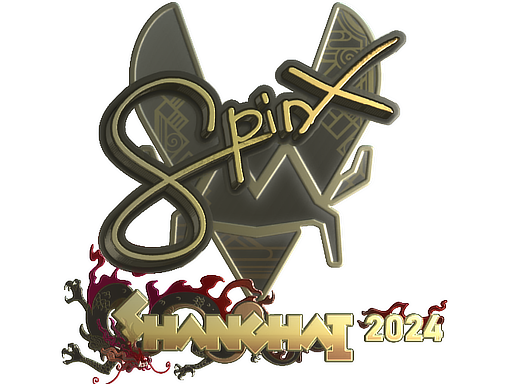 Buy CS2 sticker Sticker | Spinx (Gold) | Shanghai 2024 skin