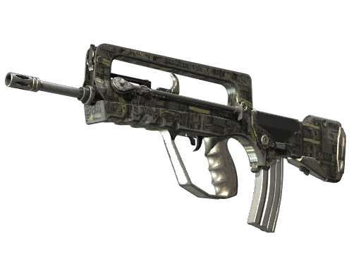 Buy CS2 rifle Souvenir FAMAS | Faulty Wiring (Battle-Scarred) skin