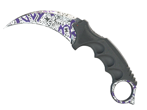 Buy CS2 knife ★ StatTrak™ Karambit | Freehand (Well-Worn) skin