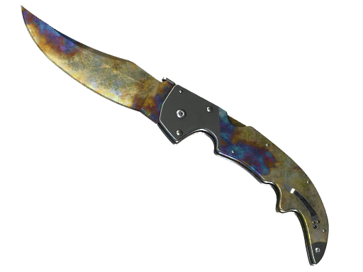 Buy CS2 knife ★ Falchion Knife | Case Hardened (Battle-Scarred) skin