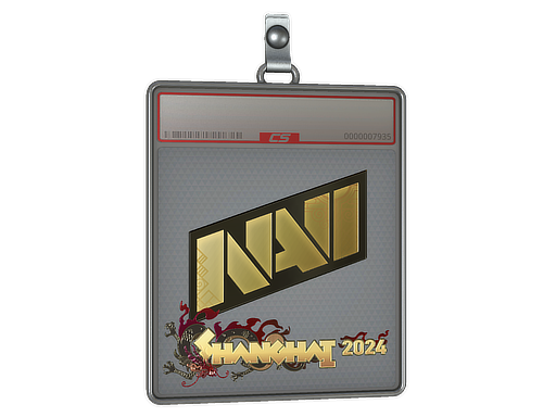 Buy CS2 charm Sticker Slab | Natus Vincere (Gold) | Shanghai 2024 skin