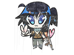 Buy CS2 graffiti Sealed Graffiti | Kawaii Killer Terrorist skin