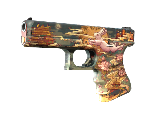 Buy CS2 pistol Glock-18 | Umbral Rabbit (Well-Worn) skin