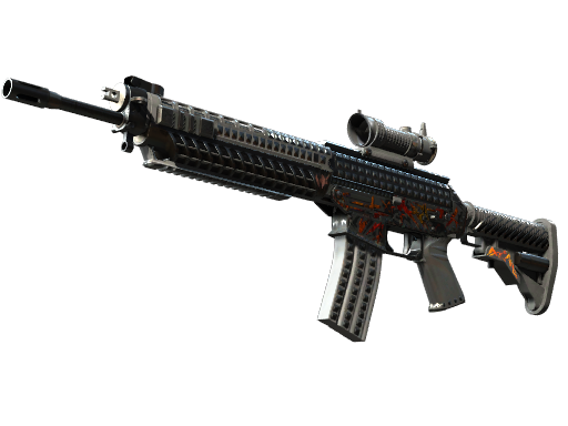 Buy CS2 rifle StatTrak™ SG 553 | Heavy Metal (Factory New) skin