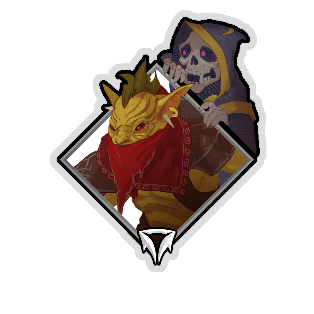 Buy Dota 2 sticker Holo Crownfall Sticker - Gondar (Skeleton) skin