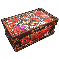 Buy Rust large wooden box Graffiti Scrap Storage skin