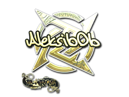 Buy CS2 sticker Sticker | Aleksib (Gold) | Paris 2023 skin