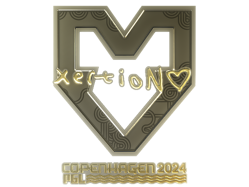 Buy CS2 sticker Sticker | xertioN (Gold) | Copenhagen 2024 skin