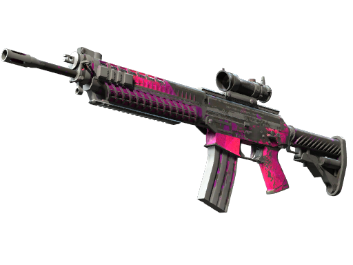 Buy CS2 rifle StatTrak™ SG 553 | Pulse (Battle-Scarred) skin