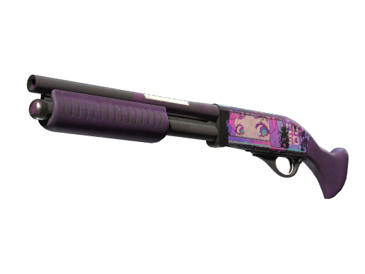 Buy CS2 shotgun StatTrak™ Sawed-Off | Kiss♥Love (Battle-Scarred) skin