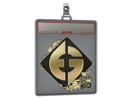 Buy CS2 charm Sticker Slab | Evil Geniuses (Gold) | Rio 2022 skin