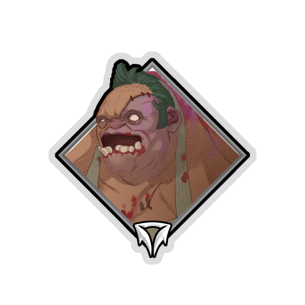 Buy Dota 2 sticker Glitter Crownfall Sticker - Pudge skin