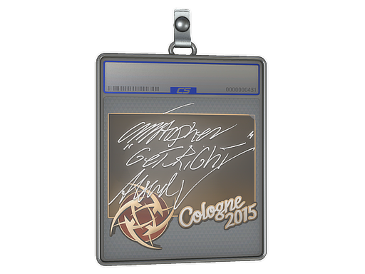Buy CS2 charm Sticker Slab | GeT_RiGhT | Cologne 2015 skin