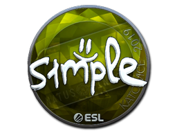 Buy CS2 sticker Sticker | s1mple (Foil) | Katowice 2019 skin