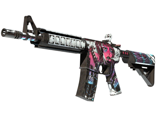 Buy CS2 rifle StatTrak™ M4A4 | Neo-Noir (Well-Worn) skin
