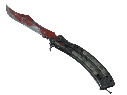 Buy CS2 knife ★ Butterfly Knife | Crimson Web (Battle-Scarred) skin