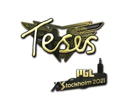 Buy CS2 sticker Sticker | TeSeS (Gold) | Stockholm 2021 skin