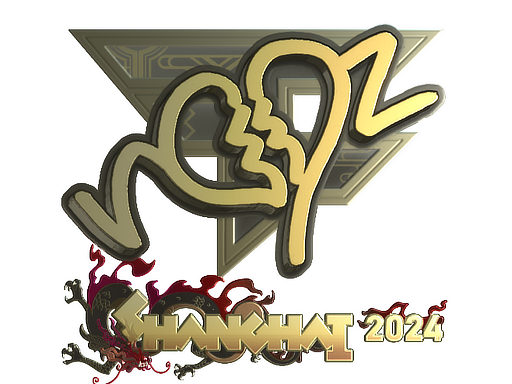 Buy CS2 sticker Sticker | ropz (Gold) | Shanghai 2024 skin