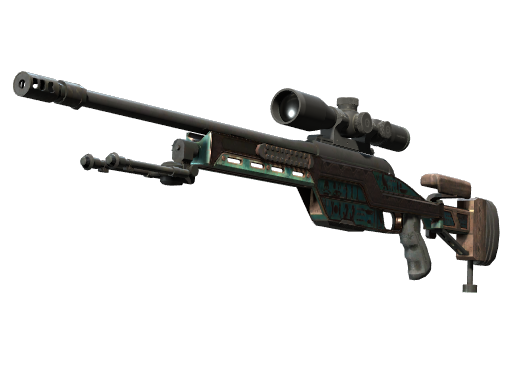 Buy CS2 sniper rifle SSG 08 | Azure Glyph (Battle-Scarred) skin