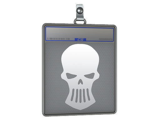 Buy CS2 charm Sticker Slab | Silver Skulls skin