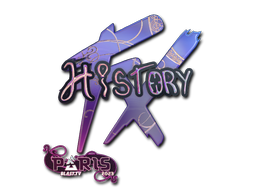 Buy CS2 sticker Sticker | History (Holo) | Paris 2023 skin