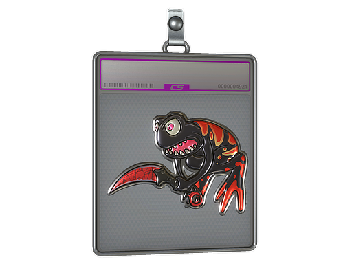 Buy CS2 charm Sticker Slab | Crimson Web Poison Frog (Foil) skin