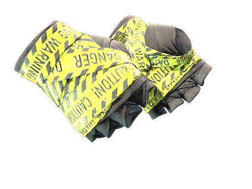 Buy CS2 gloves ★ Hand Wraps | CAUTION! (Well-Worn) skin