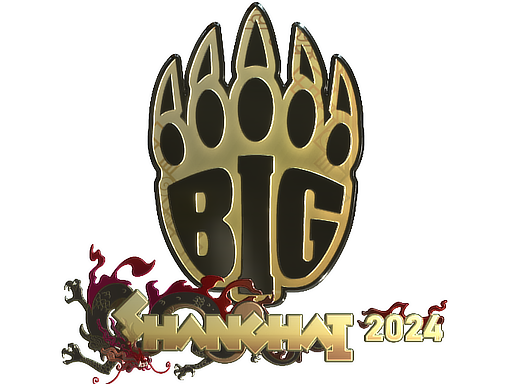 Buy CS2 sticker Sticker | BIG (Gold) | Shanghai 2024 skin