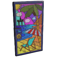 Buy Rust sheet metal door Riveted Summer Door skin