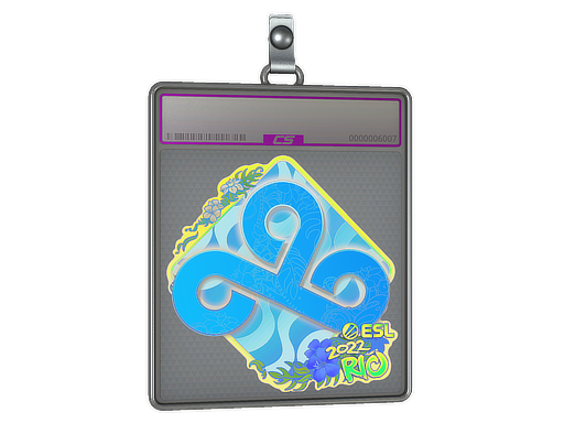 Buy CS2 charm Sticker Slab | Cloud9 (Holo) | Rio 2022 skin