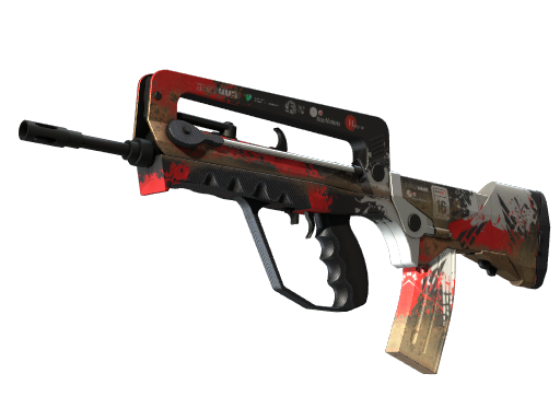 Buy CS2 rifle FAMAS | Roll Cage (Minimal Wear) skin