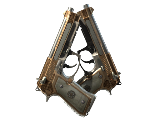 Buy CS2 pistol StatTrak™ Dual Berettas | Cartel (Well-Worn) skin