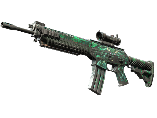 Buy CS2 rifle SG 553 | Dragon Tech (Battle-Scarred) skin