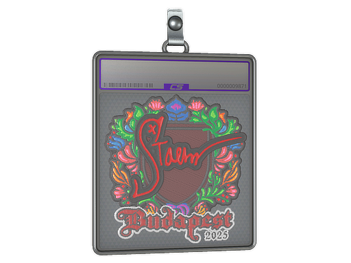 Buy CS2 charm Sticker Slab | Staehr (Embroidered) | Budapest 2025 skin