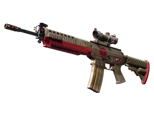Buy CS2 rifle SG 553 | Berry Gel Coat (Minimal Wear) skin