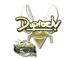 Buy CS2 sticker Sticker | dupreeh (Gold, Champion) | Paris 2023 skin