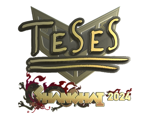 Buy CS2 sticker Sticker | TeSeS (Gold) | Shanghai 2024 skin