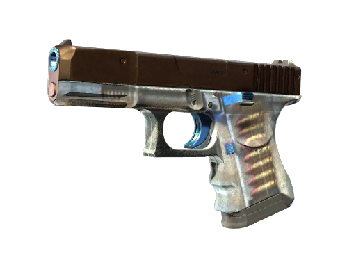 Buy CS2 pistol Glock-18 | Clear Polymer (Battle-Scarred) skin