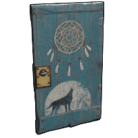Buy Rust wooden door Dreamcatcher Door skin